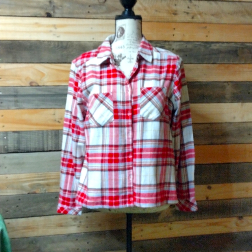 Women's Christmas 🎁⛄ extra soft flannel NWT by Croft & Barrow petite MEDIUM